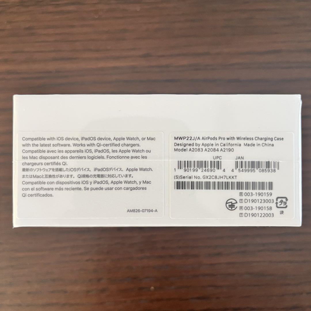 AirPods Pro MWP22J/A【新品未開封】アップル Apple AirPods Pro MWP22J/A【新品未開封】アップル Apple