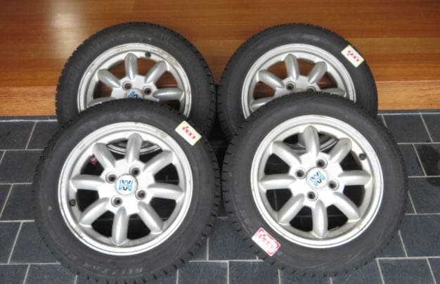 ミラジーノ ミニライト ホイール 4本セット スタッドレス ブリジストン