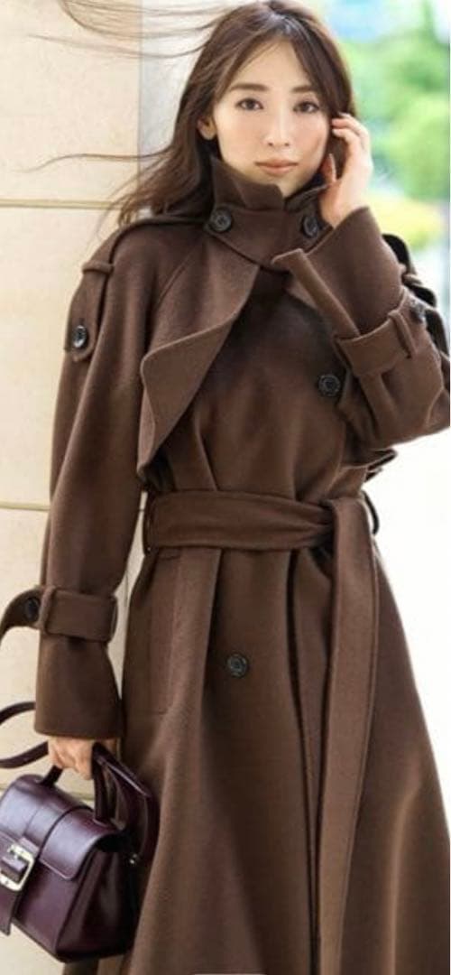 snidel ウロコカシミアスタンドカラーコート snidel ウロコカシミアスタンドカラーコート