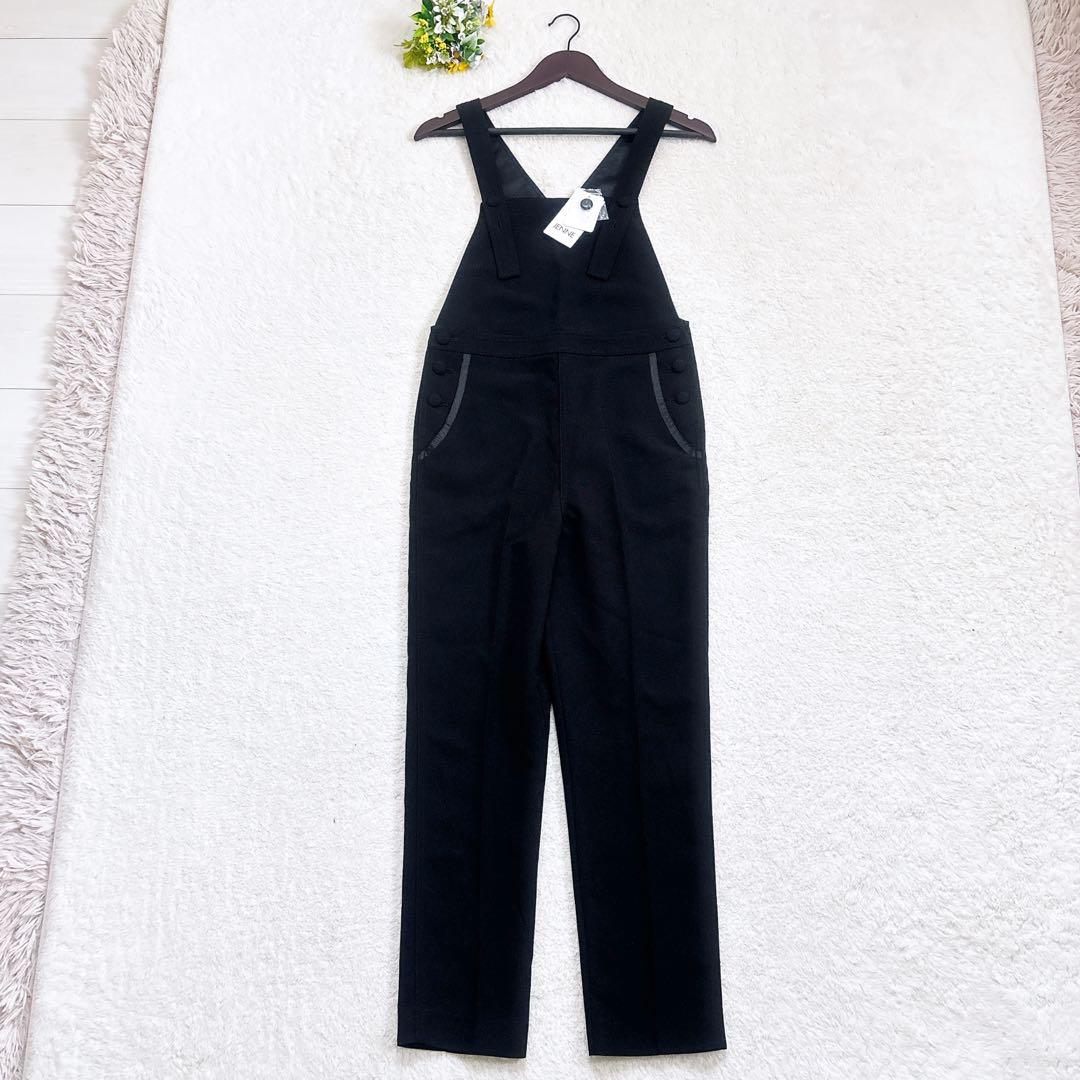 新品》JENNE 美シルエットサロペット オーバーオール くるみ