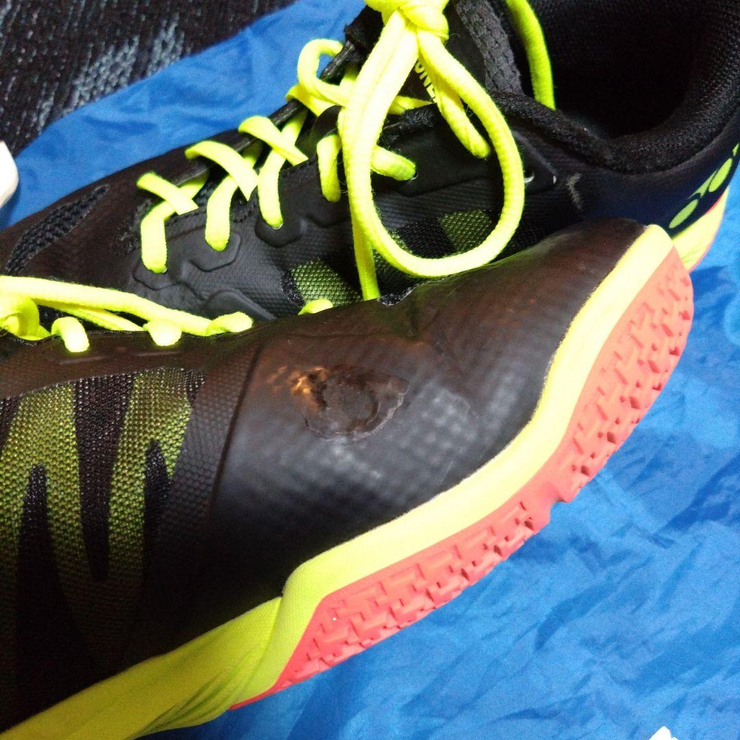 YONEX パワークッション シューズ ブラック/イエロー25.5cm YONEX 最終処分 YONEX バドミントンシューズ パワークッション