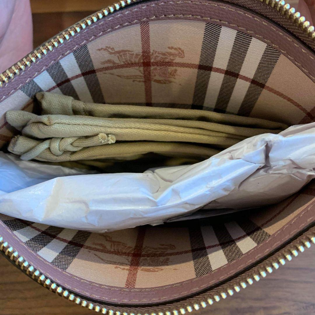 格安大特価 新品 ポーチ ピンク FH7Wv-m70042780203 BURBERRY ヘイマーケット 高品質人気