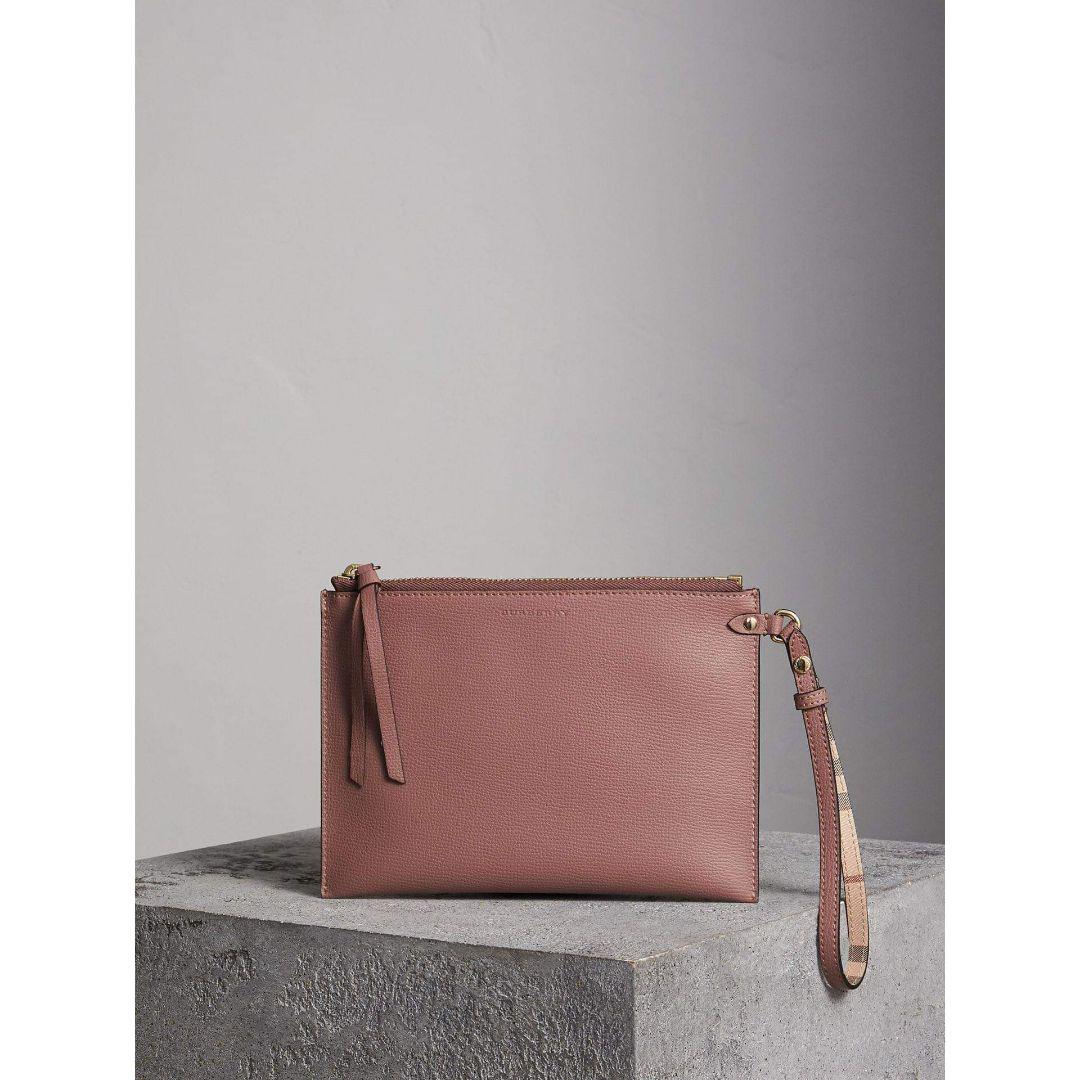 格安大特価 新品 ポーチ ピンク FH7Wv-m70042780203 BURBERRY ヘイマーケット 高品質人気