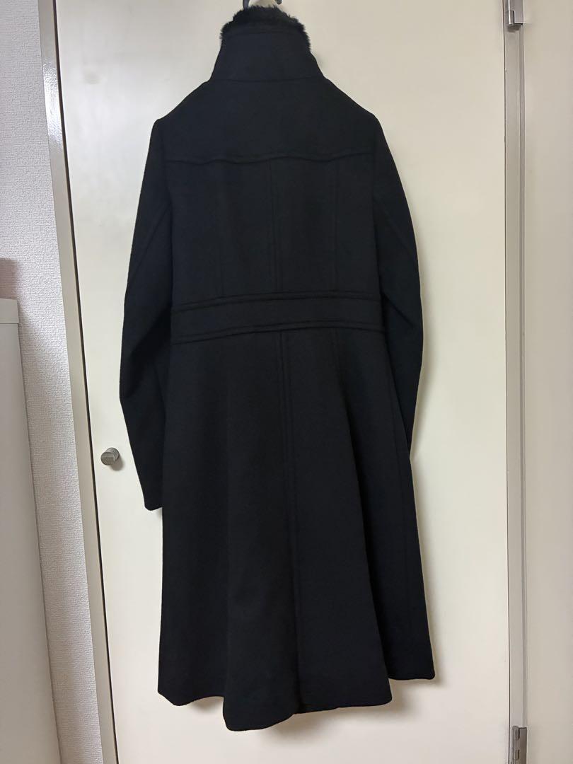 Blue labelファインウールダブルビーバースタンドカラーコート