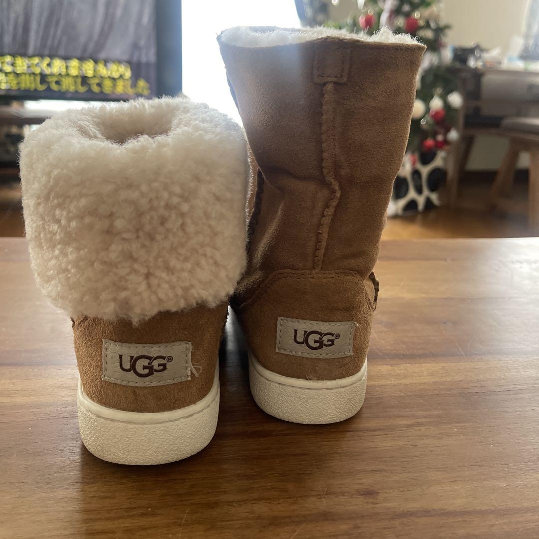UGG ブラウンファー付きブーツ　36