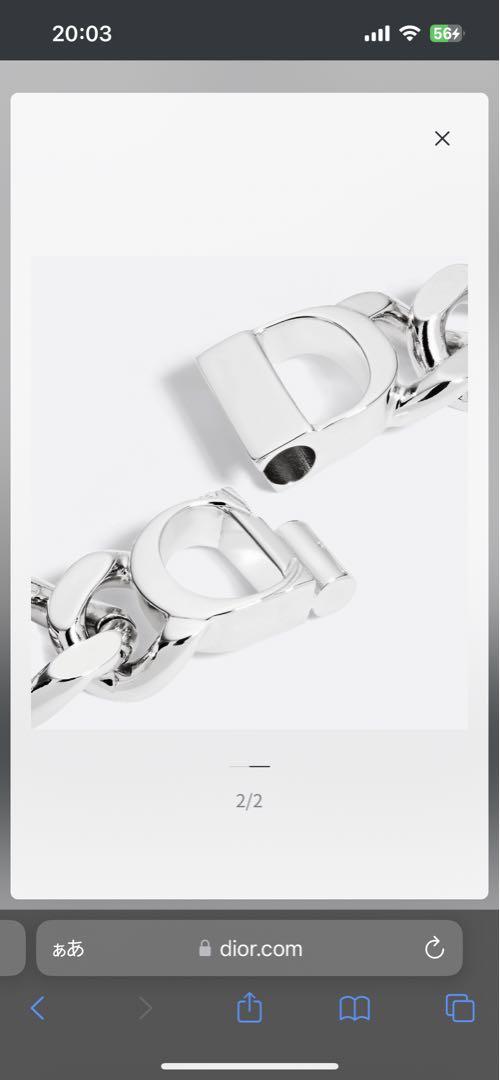 DIOR メンズ　チェーンブレスレット
