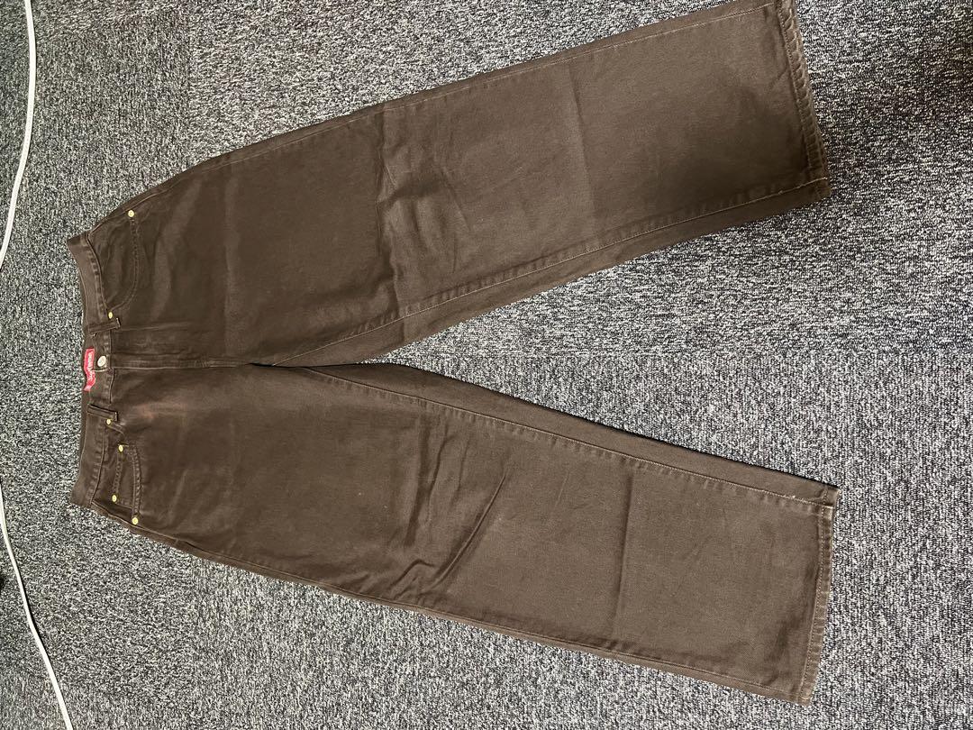 supreme baggy jean light brown ブラウン 22fw
