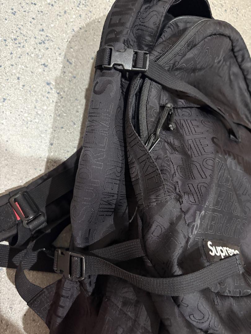 supreme バックパック　backpack ブラック