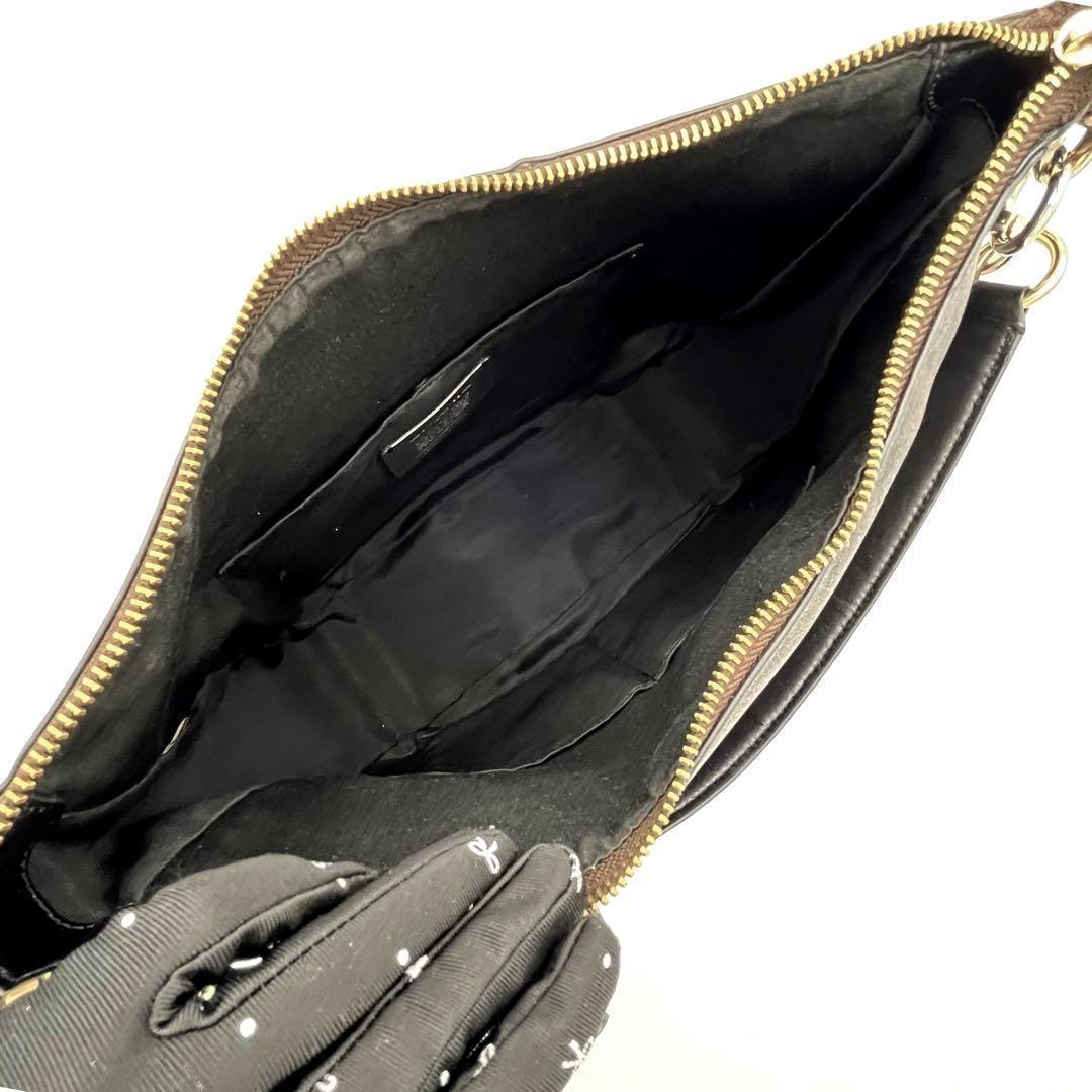 美品】コーチ COACH 2wayバッグ 39527 シグネチャー ブラウン