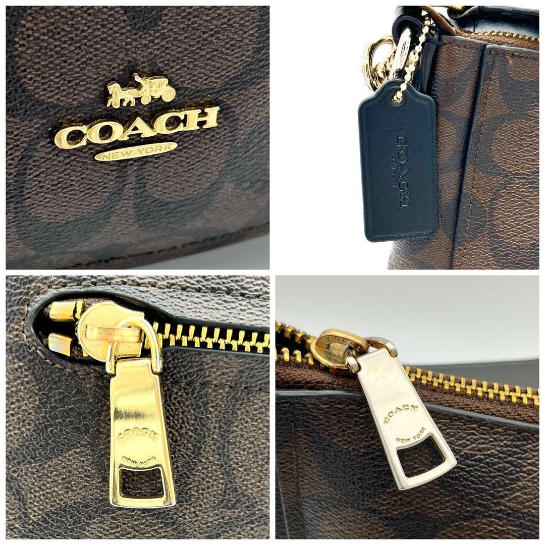 美品】コーチ COACH 2wayバッグ 39527 シグネチャー ブラウン