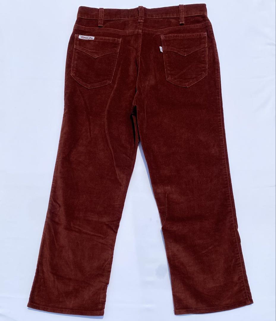 80's levi's moving on ベロアパンツ　usa製 ヴィンテージ