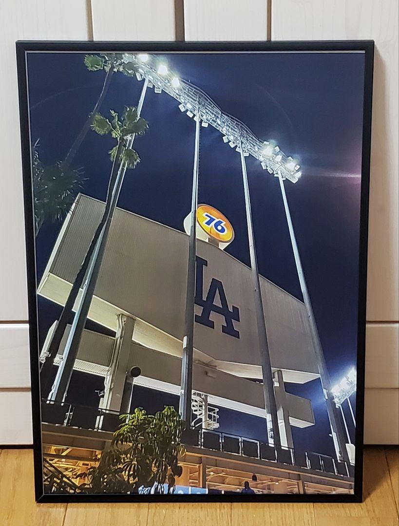 ドジャースタジアム大谷翔平 MLB！A3サイズポスターフレーム付き
