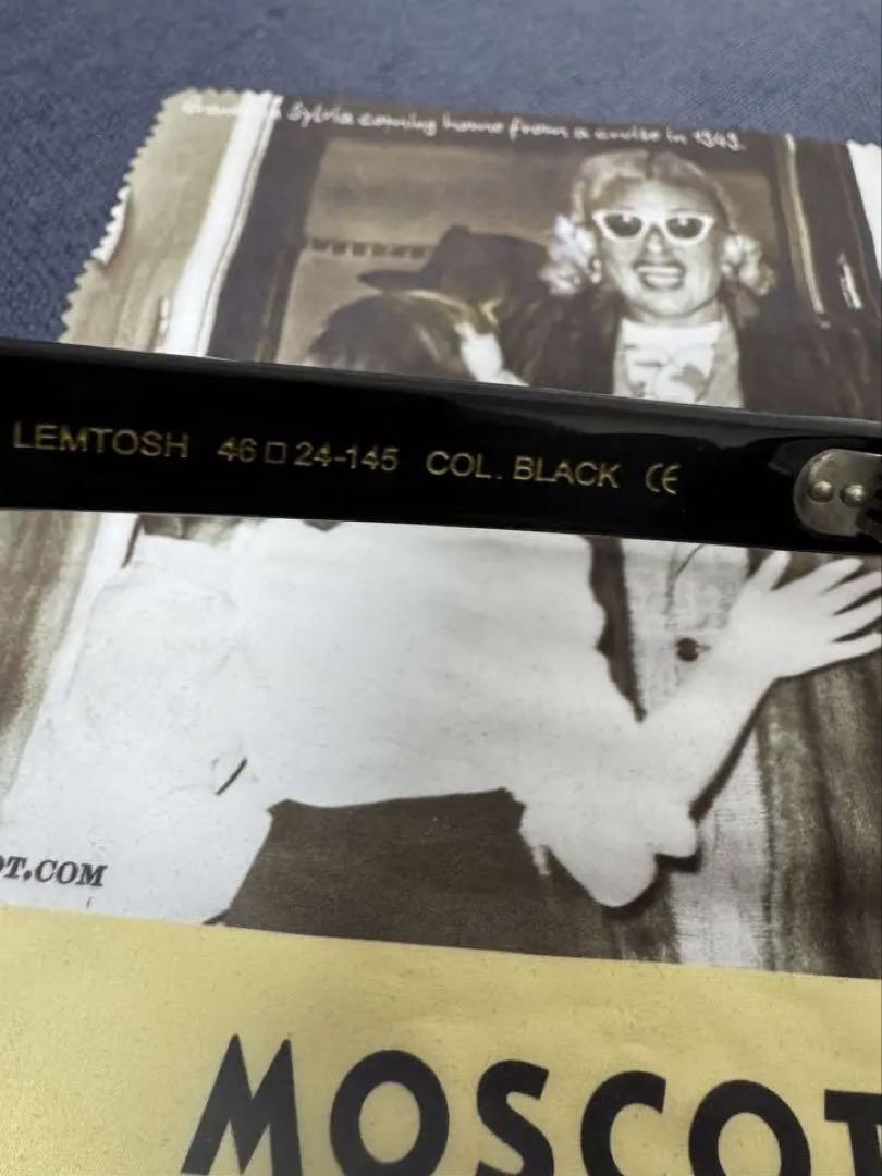 MOSCOT LEMTOSH ブラックサングラス 46□24-145 値段交渉◯
