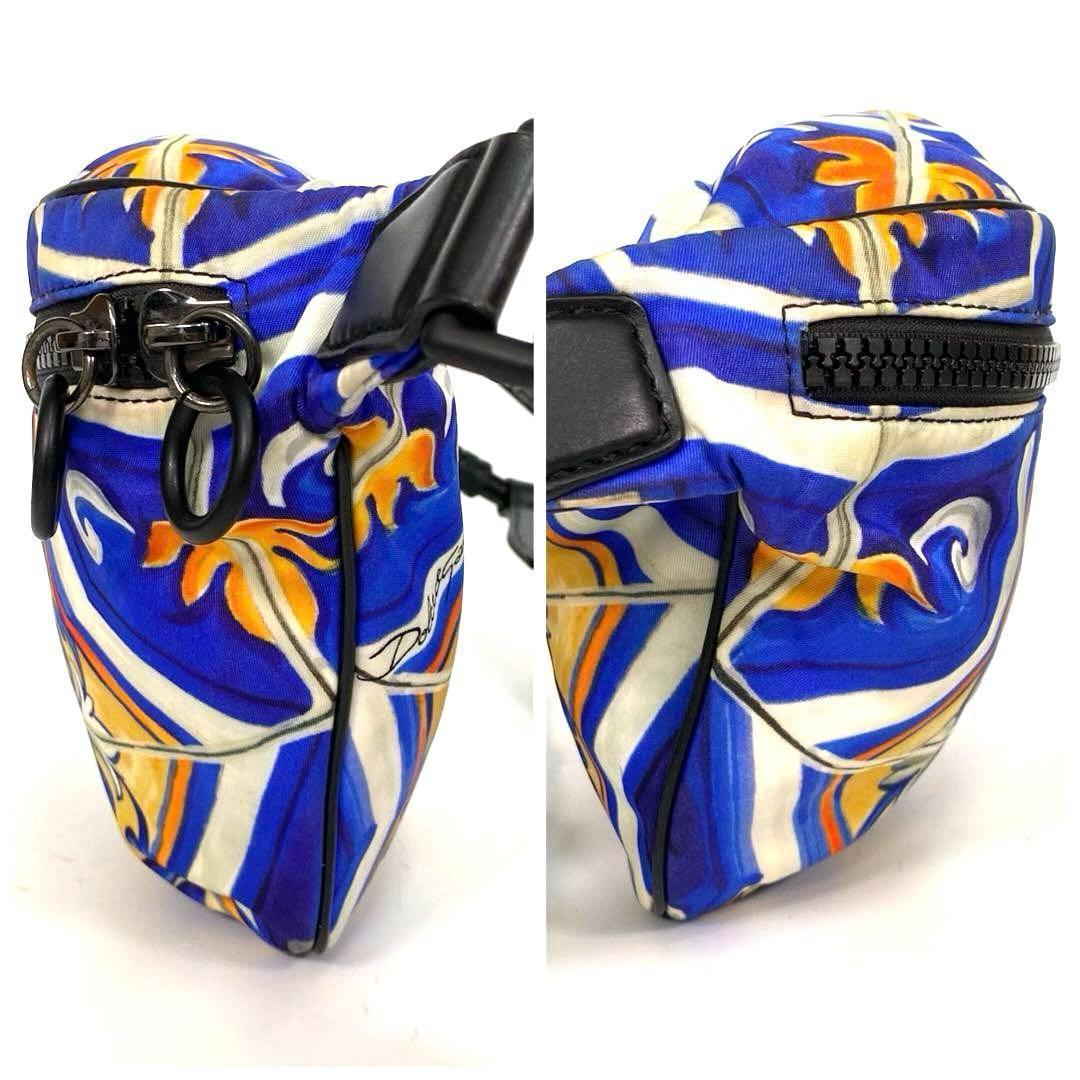 【極美品】ドルチェ&ガッバーナ ウエストポーチ　ウエストバッグ　マヨリカプリント