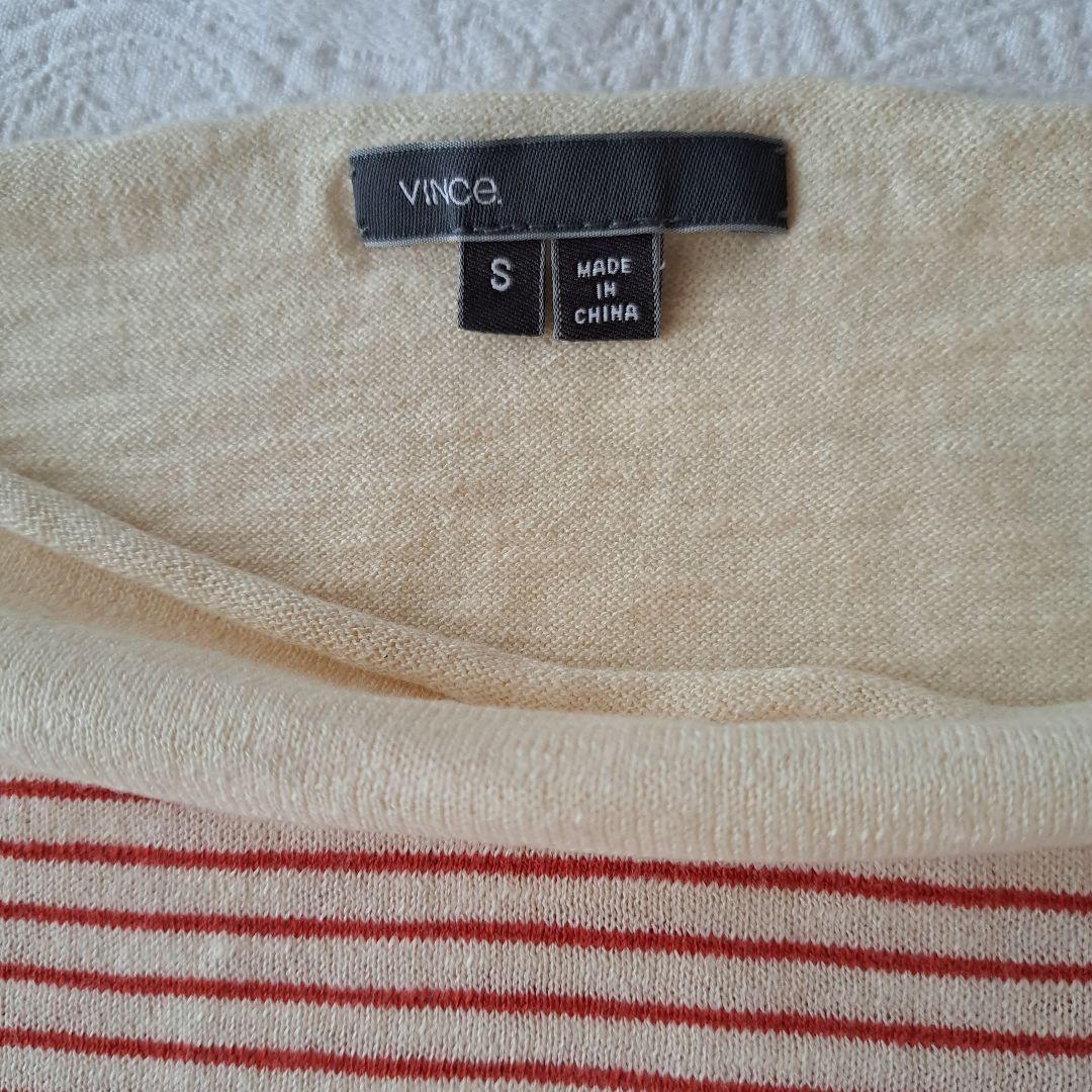 Vince ストライプ柄 コットン100%長袖Tシャツ SΩ
