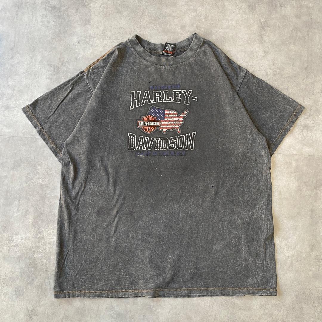 ハーレーダビッドソン Tシャツ 両面 00s USA製 XL グレー 12842