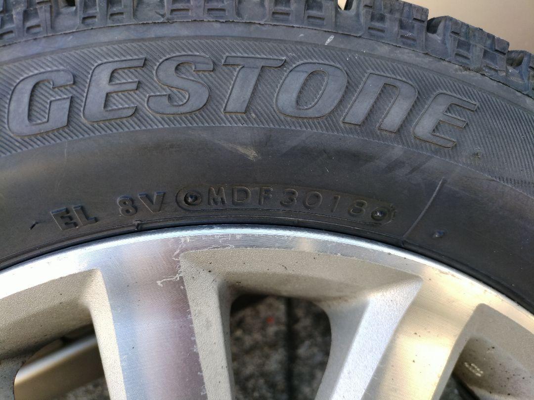 ②送料込 BLITZZAK VRX15565R14ワゴンＲ純正ホイール付２本