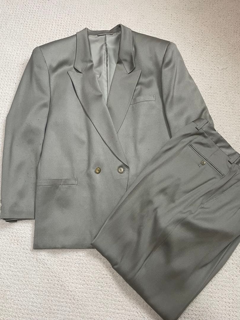 ANEWS CALL HOMME グレー ダブルブレストスーツ目立った傷や汚れなし