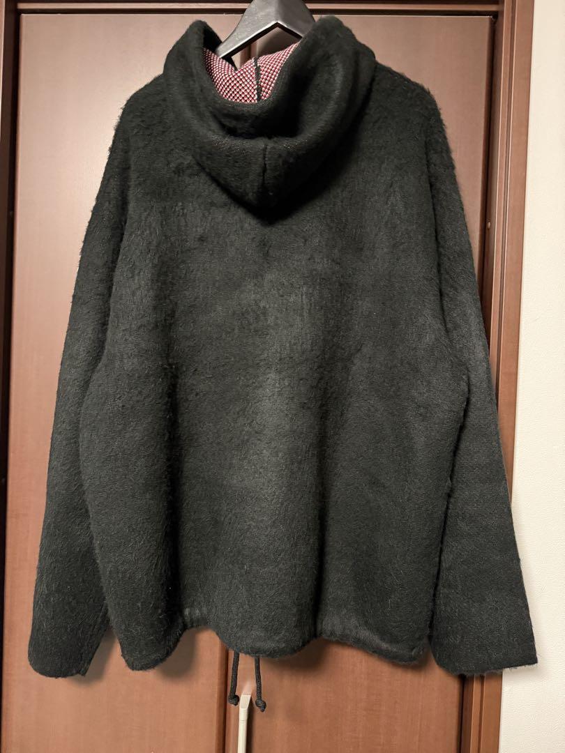 AccentBrushedZip UpHoodedSweater