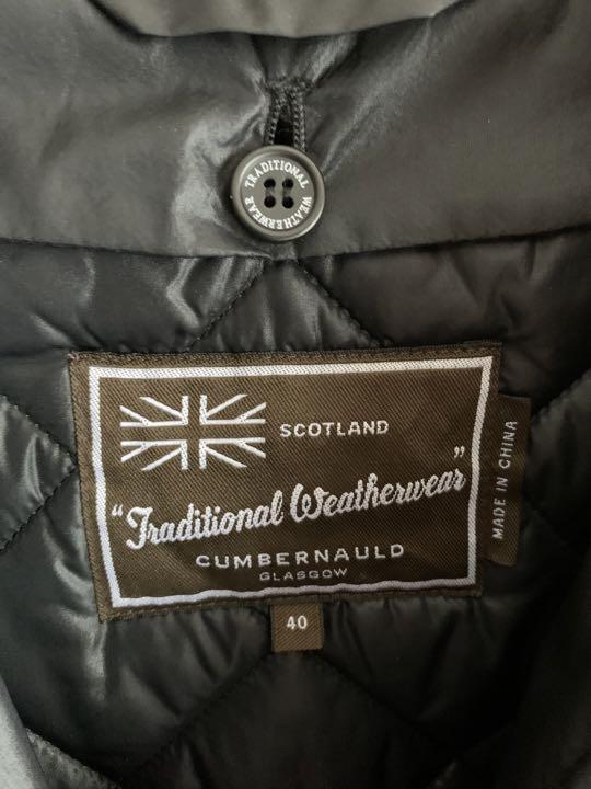 Traditional Weatherwear ライナー付ステンカラーコート