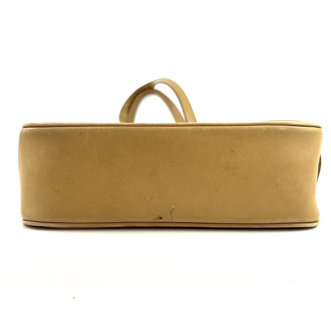 COACH コーチ トートバッグ キャメル レザー 7776 YI28-01