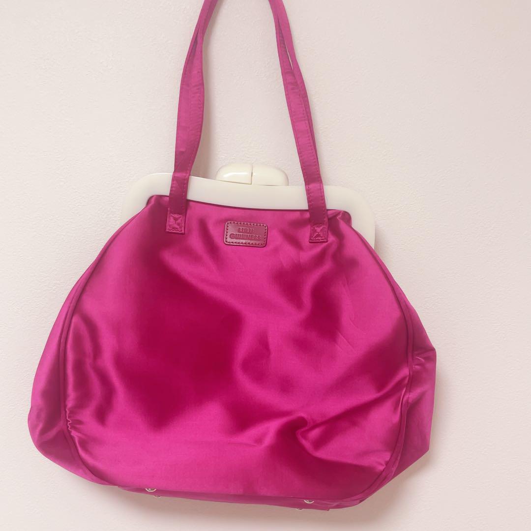 ☆美品☆LULU GUINNESS ピンクショルダーバッグ ガマ口