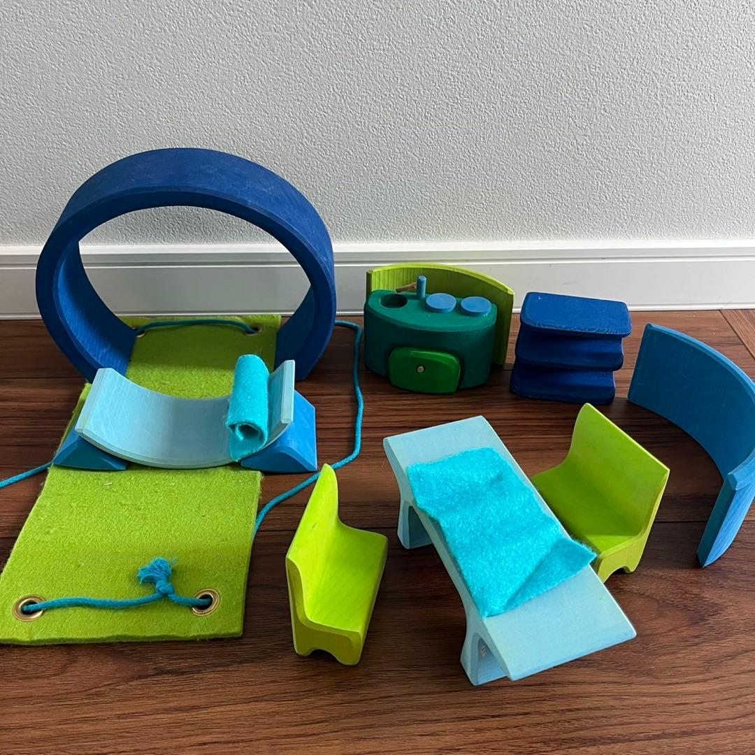 グリムス社 スマートハウス・ブルー 積み木 グリムス社 スマートハウス・ブルー 積み木