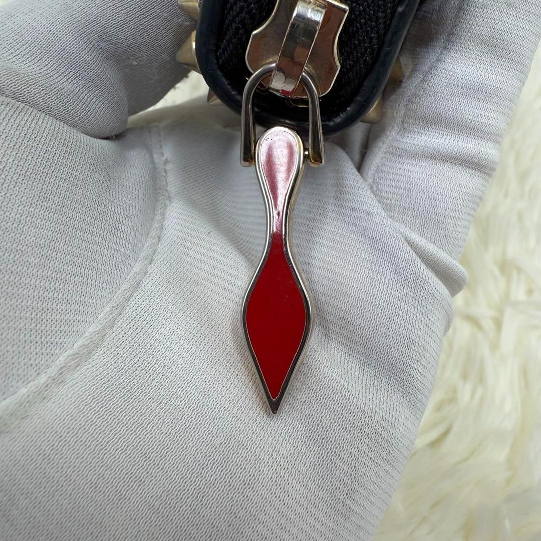 ✨美品✨ クリスチャンルブタン 長財布 パネトーネ ラウンド レザー ブラック