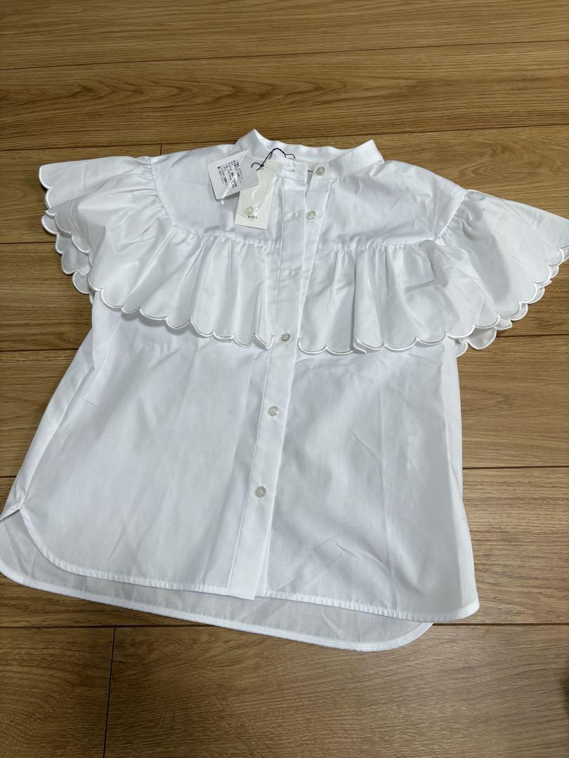新品　タグ付き　ヨリ　yori ブラウス　フリル