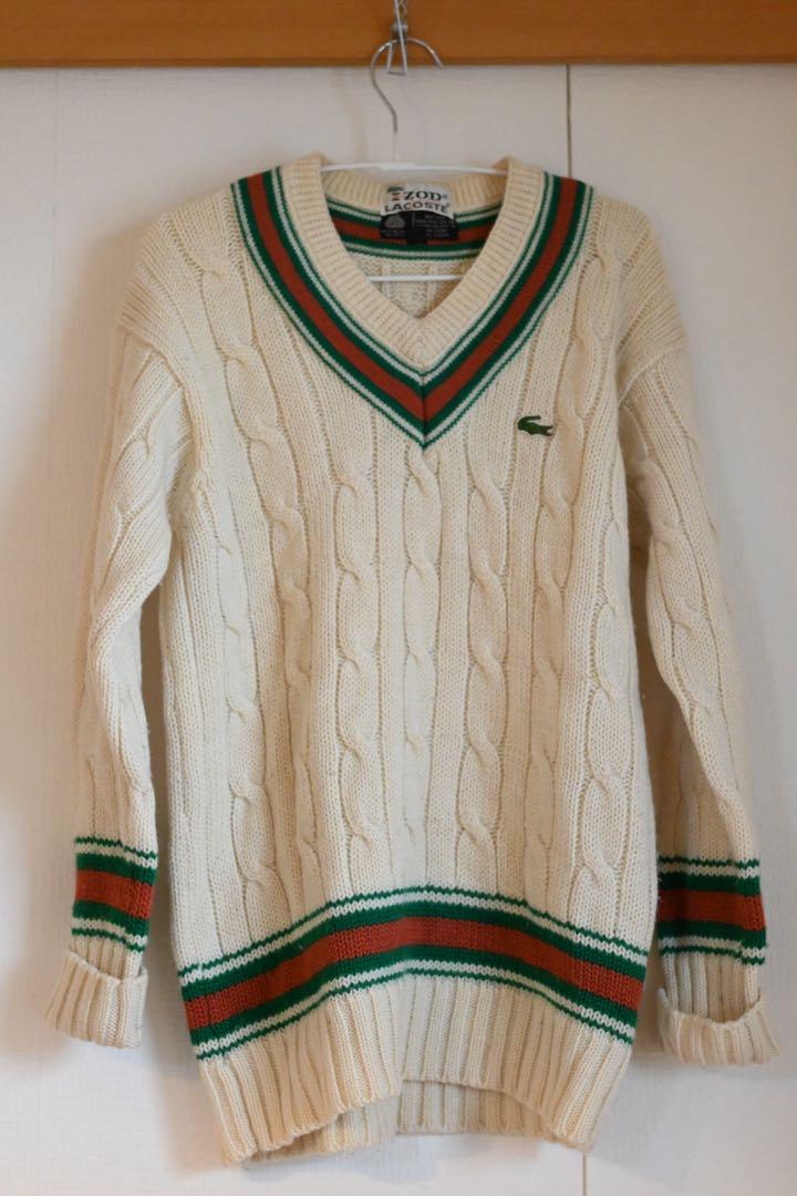 70s 80s 糸巻きタグ IZOD LACOSTE Vネック セーター