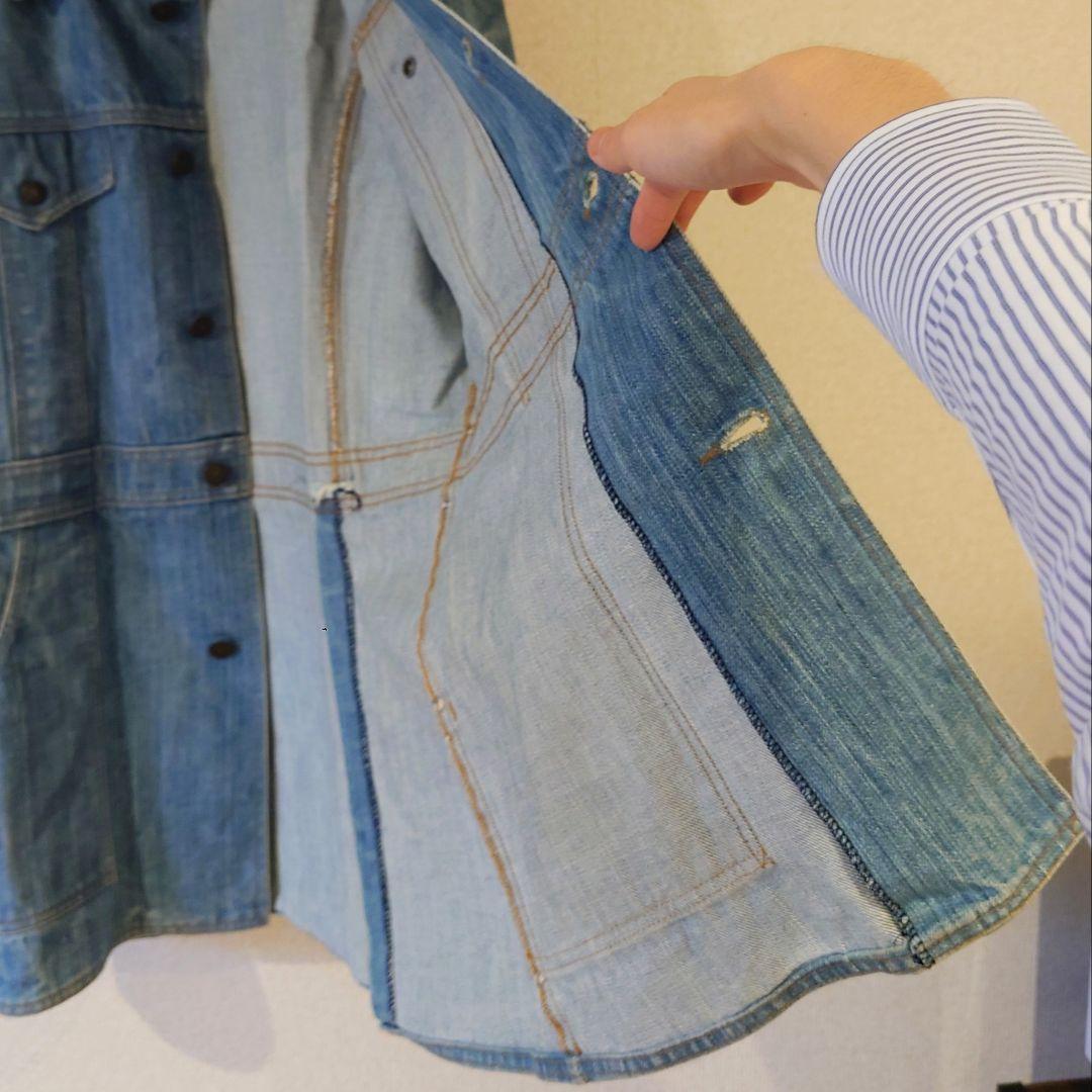 【レア古着】LEVI’S ハーフコート/ブッシュジャケット スカイブルー M