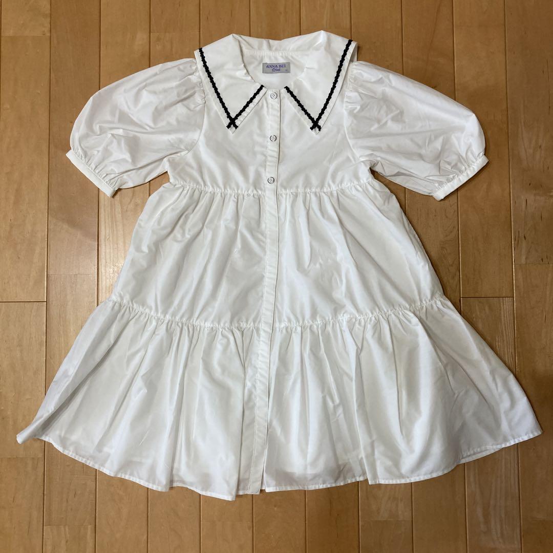 ANNA SUI Mini 【アナスイミニ】ワンピース 140 白 - メルカリ
