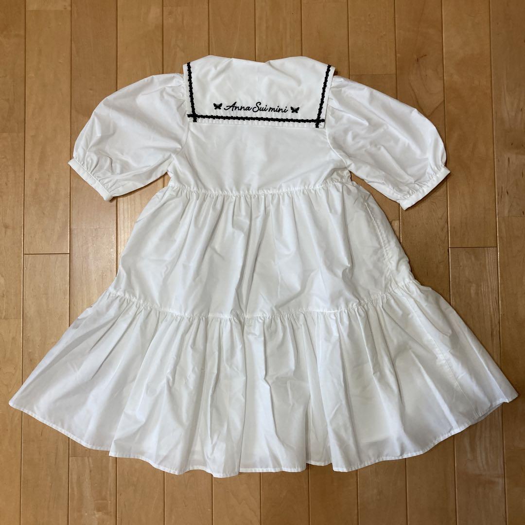 ANNA SUI Mini 【アナスイミニ】ワンピース 140 白 - メルカリ