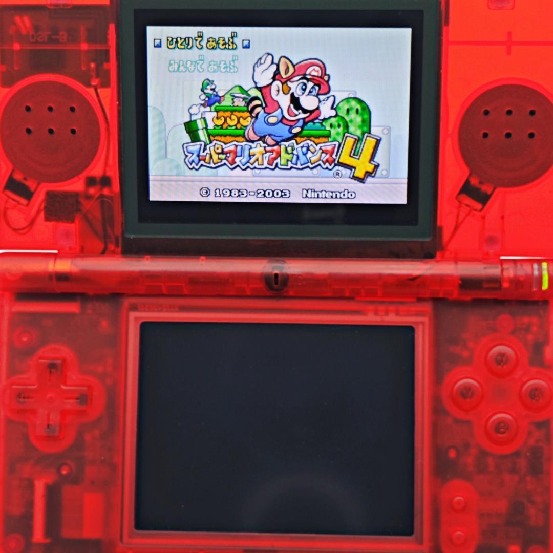 【極美品/整備済】Nintendo DS Lite クリアレッド 本体 E104 【極美品/整備済】Nintendo DS Lite クリアレッド 本体 E104