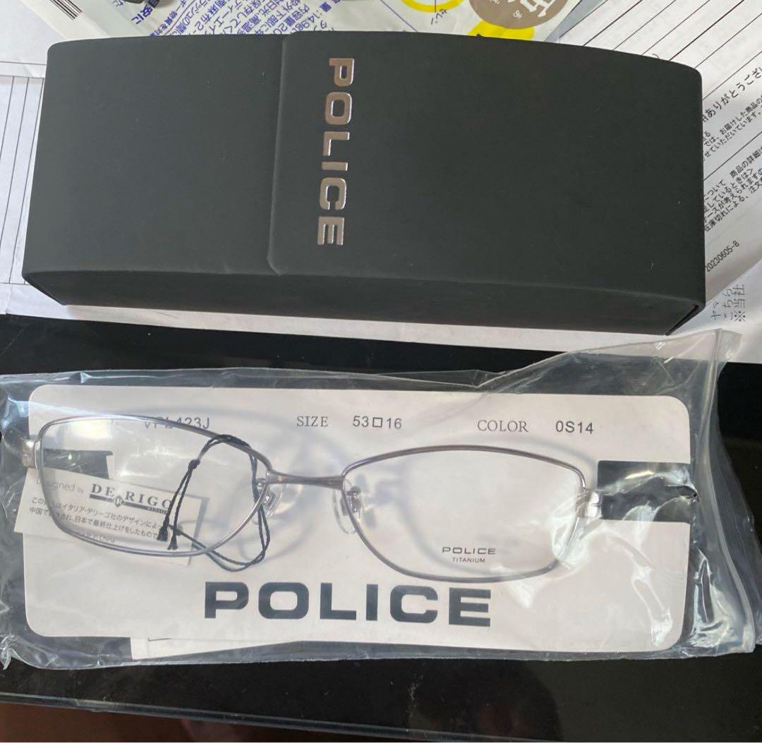 品薄　ポリスメガネフレーム正規品 POLICE VPL423J-0S14