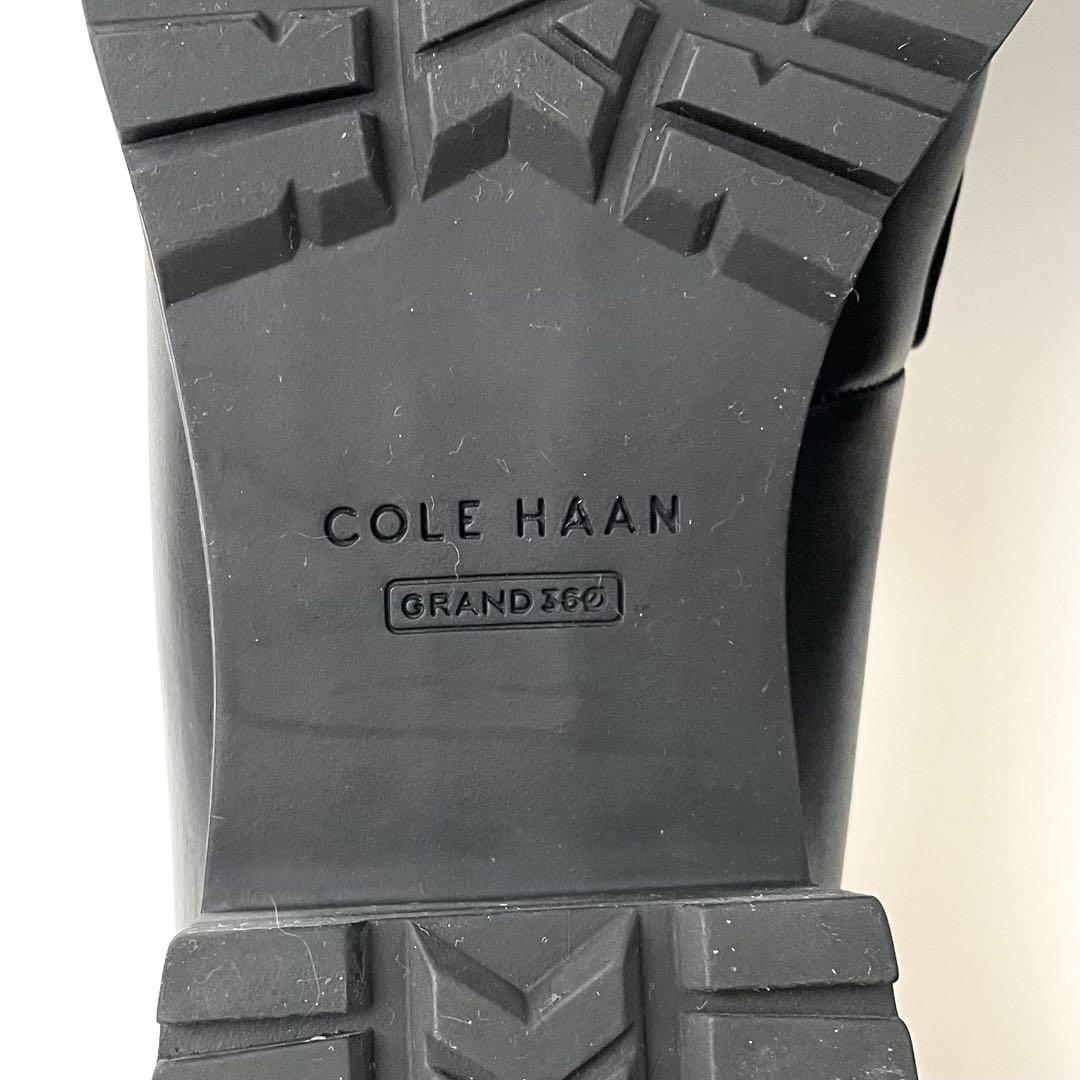 【美品】COLE HAAN カメアラグローファー　ラグソール　黒　チャンキー