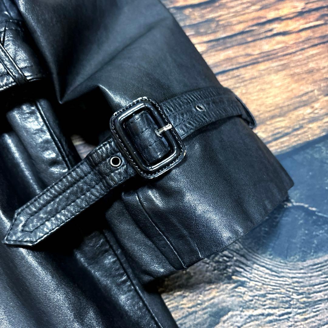 POLO CLUB / leather short trench coat POLO CLUB / leather short trench coat