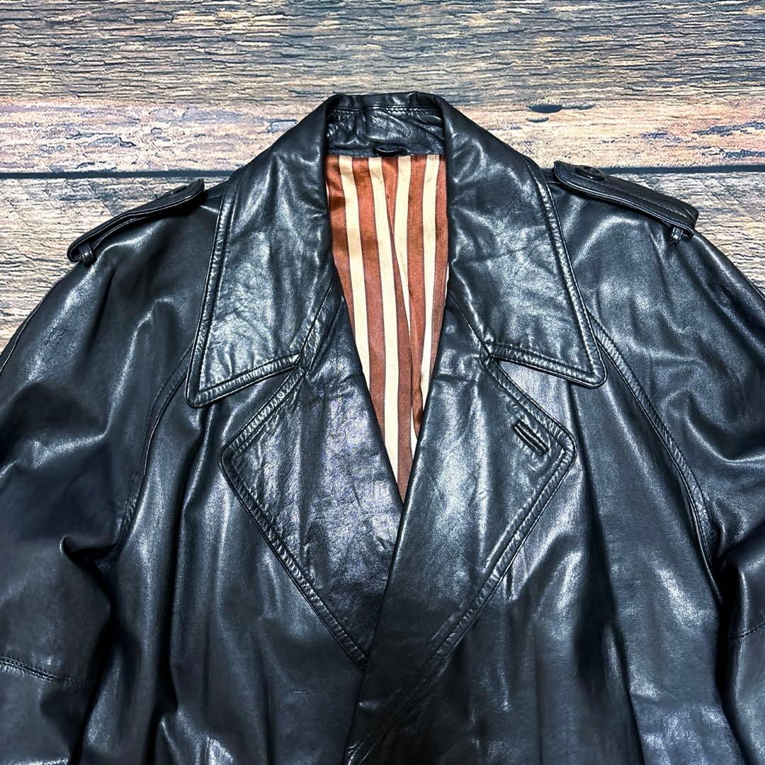 POLO CLUB / leather short trench coat POLO CLUB / leather short trench coat