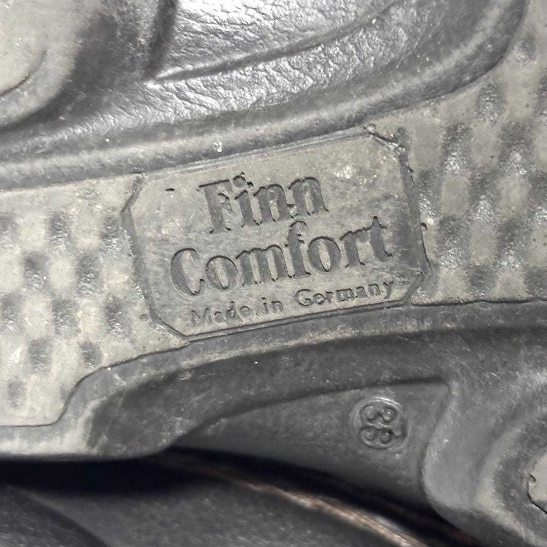Finn Comfort ストラップ レザーシューズ 革靴 ブラウン J1617