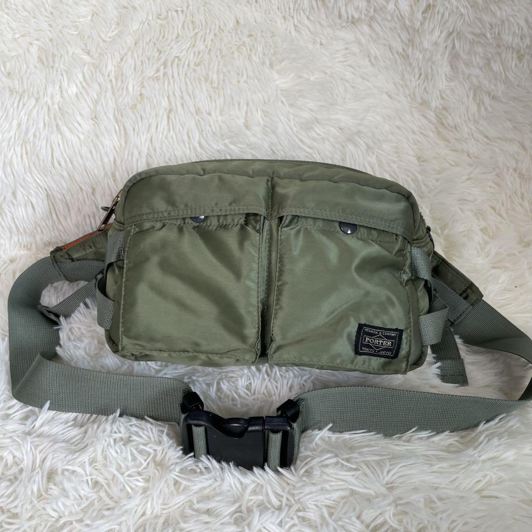 美品　POTER ポータータンカー　ウエストバッグ　セージグリーン TANKER(タンカー) WAIST BAG(S) | 吉田カバンホームページ