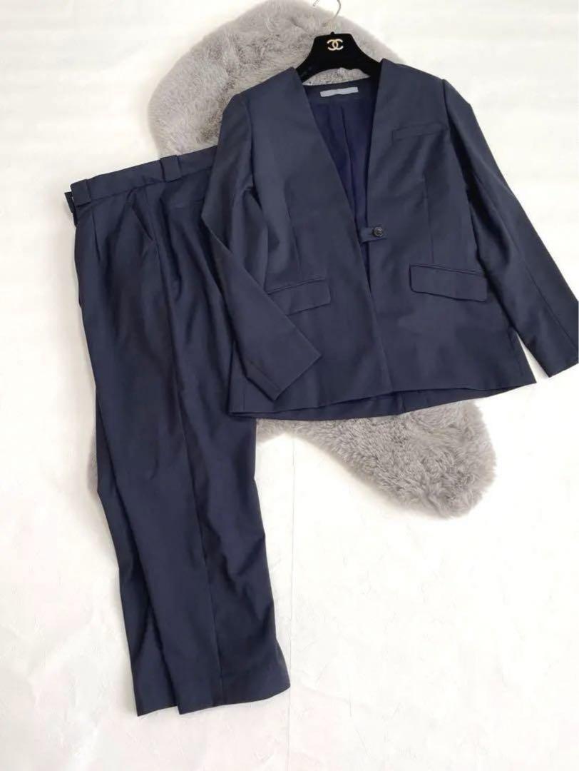 りくままさん専用　theory luxe ノーカラージャケット　パンツスーツ