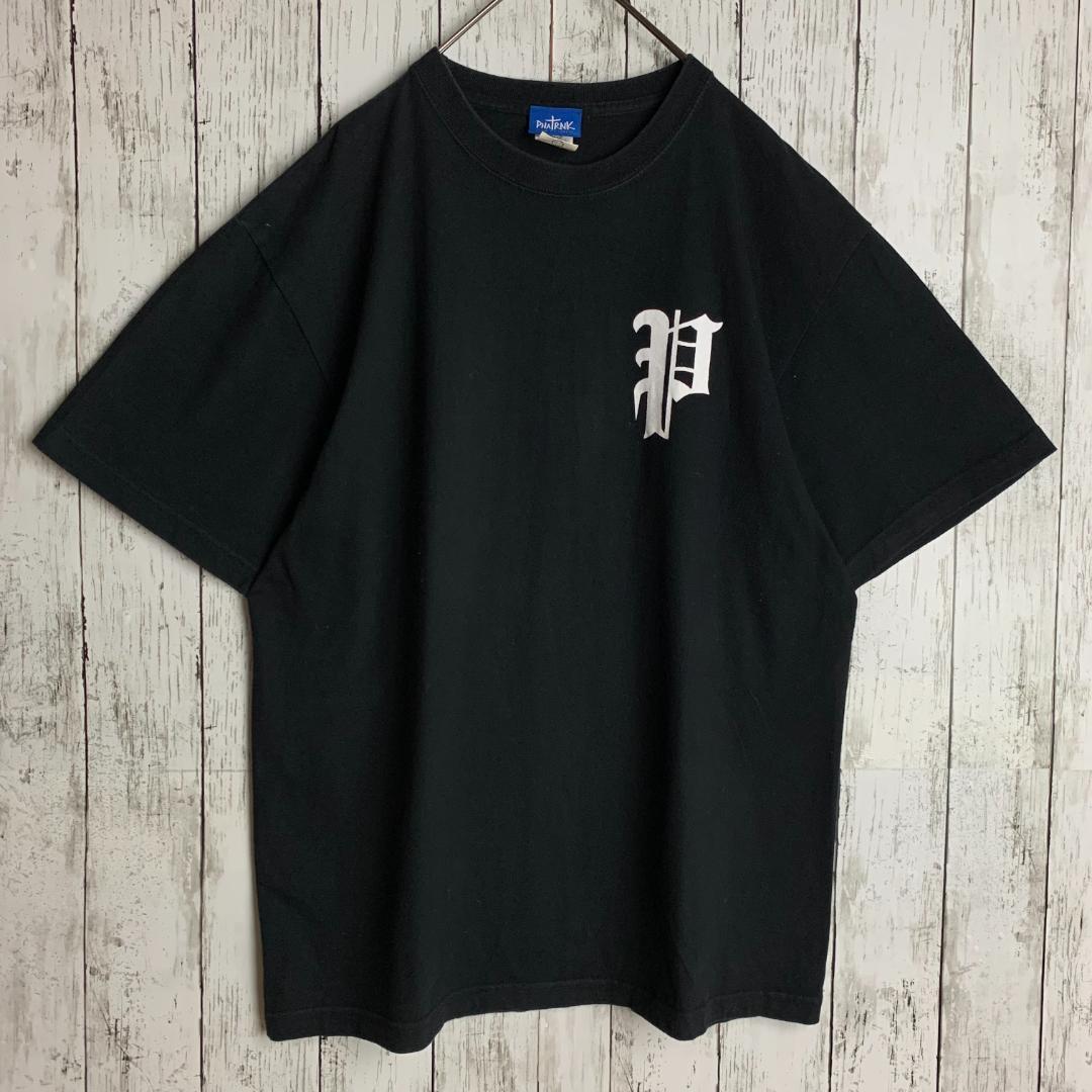 【希少XLサイズ】ファットランク☆ビッグバックロゴ入り入手困難Tシャツ/2769