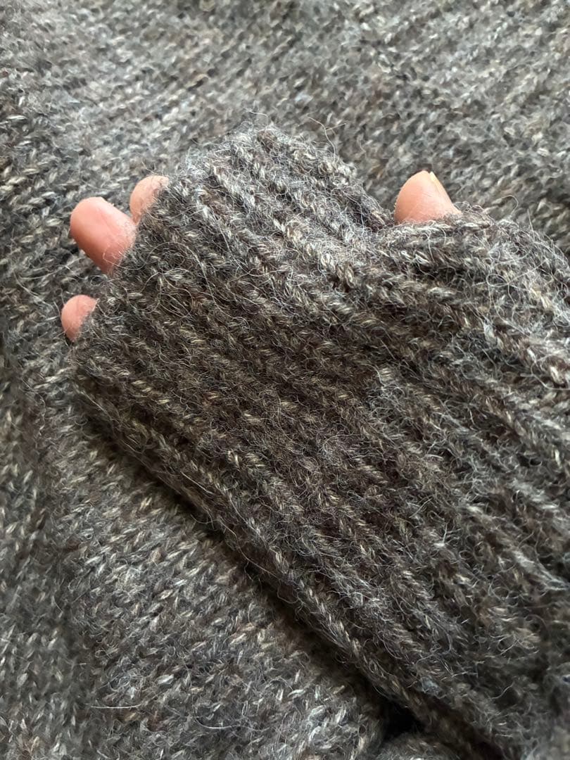 HYKE アルパカウール羊毛タートルネックニット 1 ブラウン系 HYKE アルパカウール羊毛タートルネックニット 1 ブラウン系