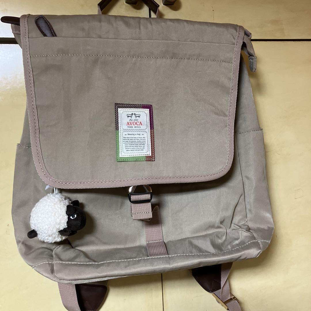AVOCA アヴォカ　リュック　ひつじマスコット付き