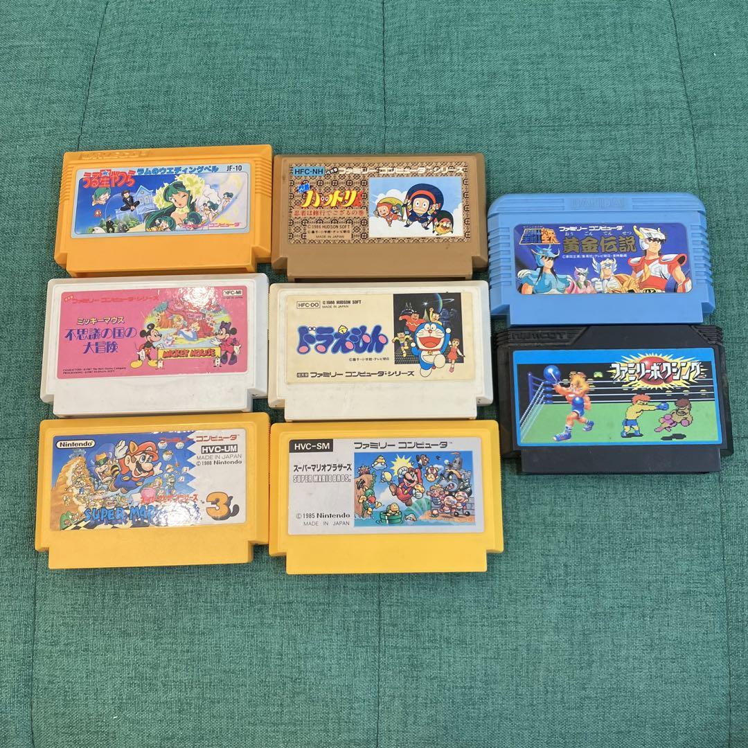 ファミコンソフト 8本セット まとめ売り マリオ ドラえもん 聖