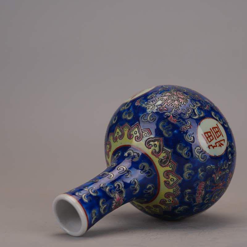 パステル万寿無彊将軍缶 景徳鎮 陶磁器 装飾品 現代工芸品 美術品 置物 パステル万寿無彊将軍缶 景徳鎮 陶磁器 装飾品 現代工芸品 美術