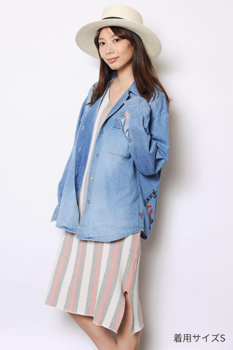 新しい Nissy×glamb Lip denim SH シャツ/ブラウス(長袖/七分)