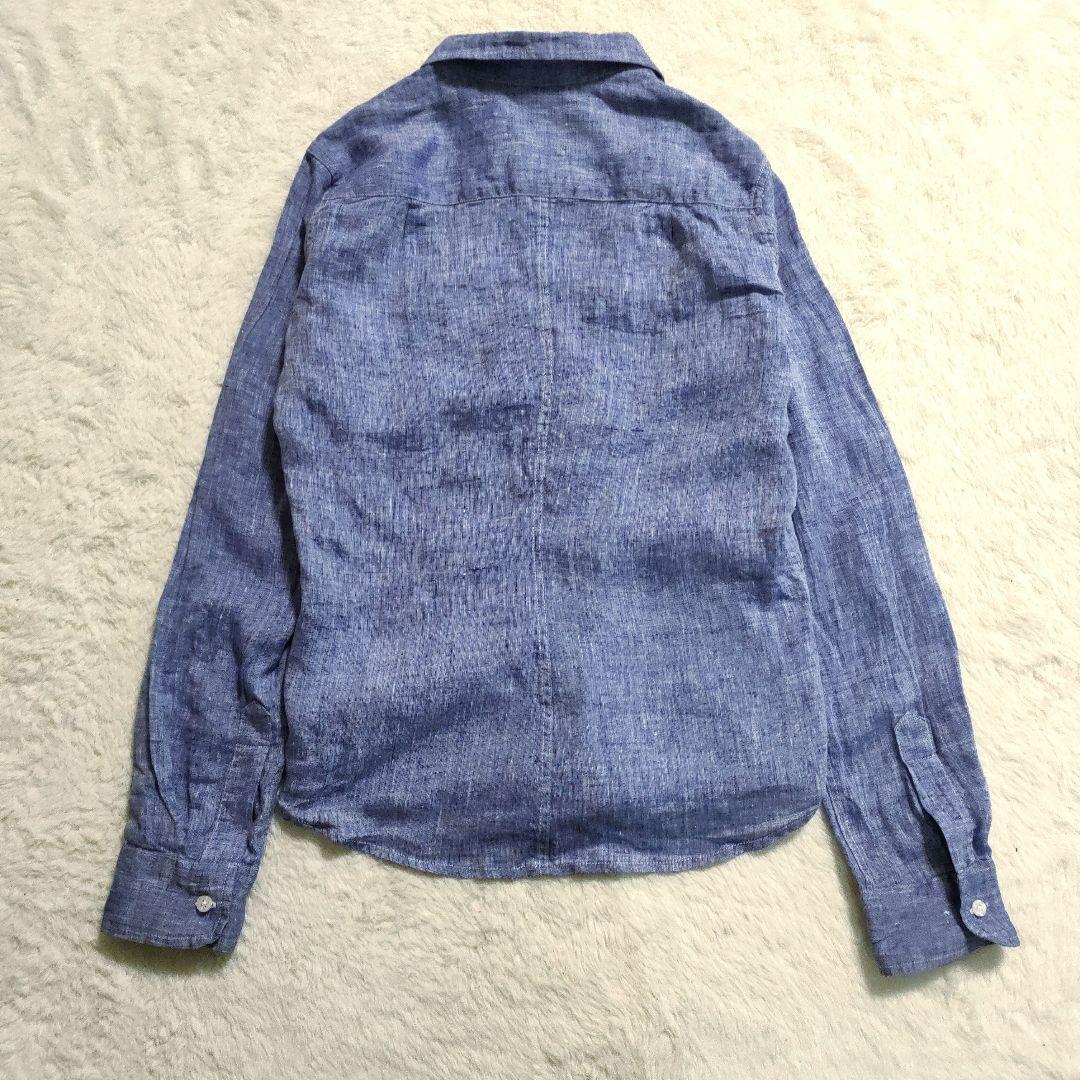♡美品♡フランクアンドアイリーン バリー リネンシャツ ブルー