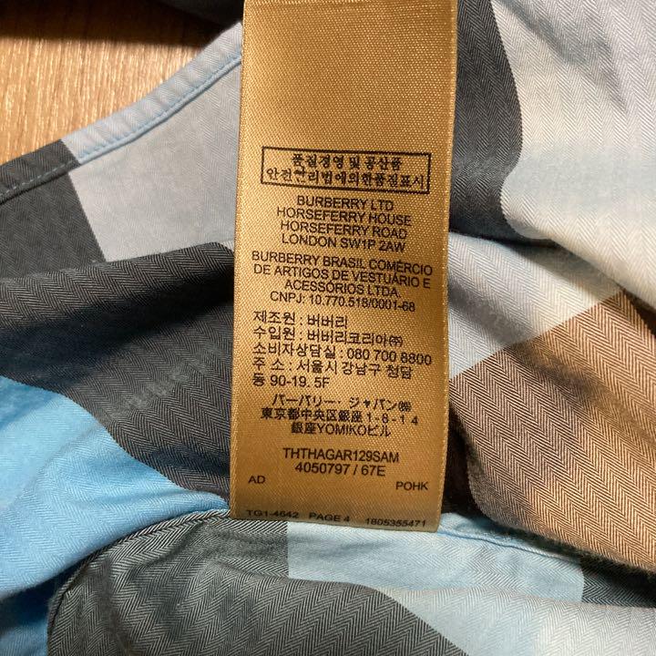 バーバリーロンドン チェックシャツ J0Oxm-m70085574083 在庫あ人気