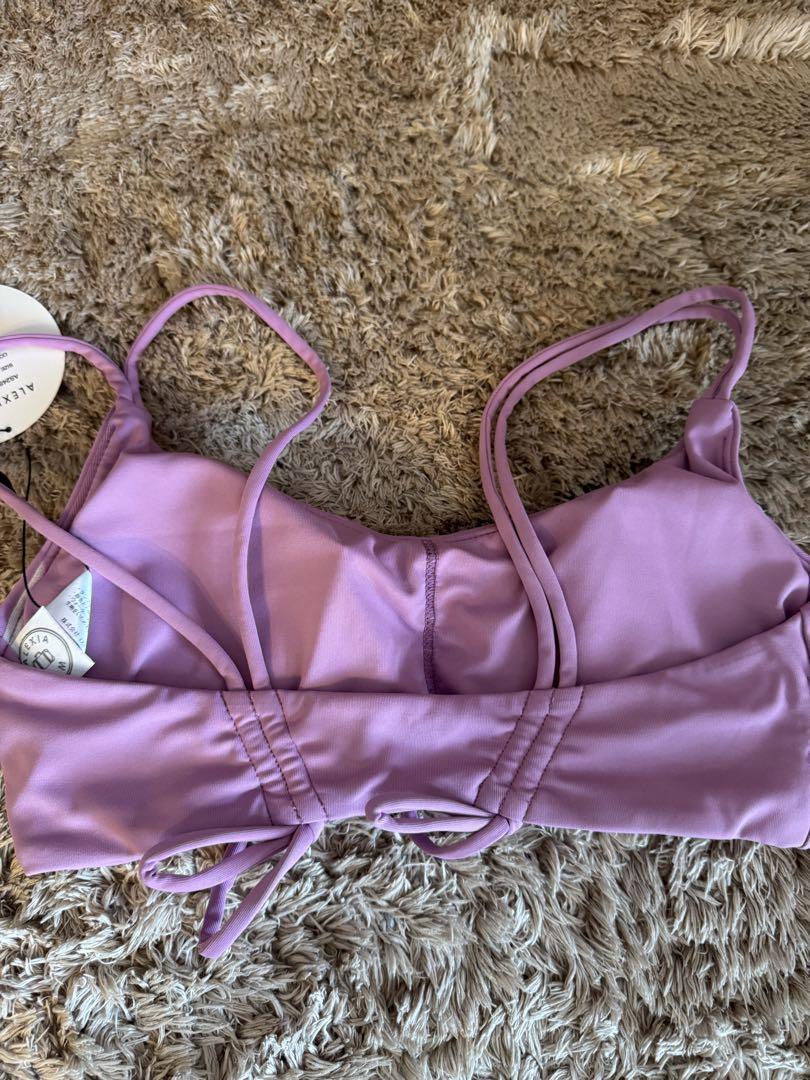 新品タグ付き ALEXIA STAM ラベンダー ブラトップ 水着